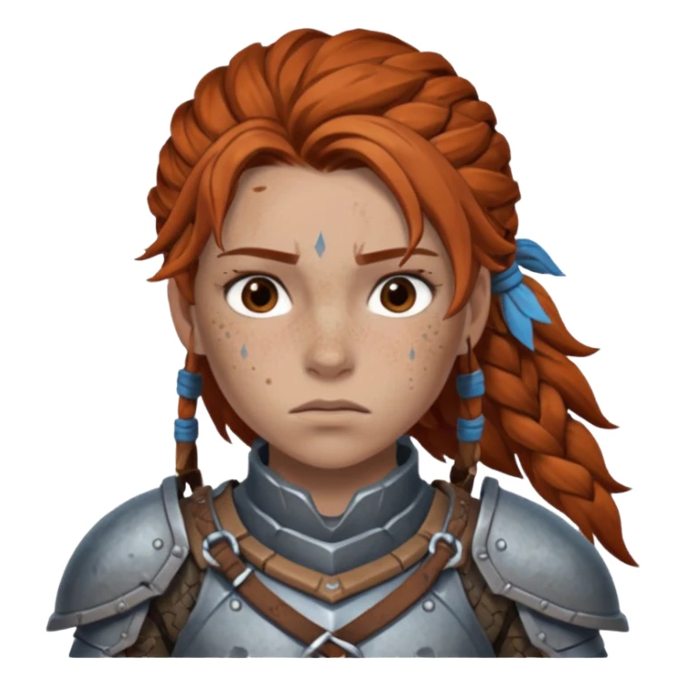 sad aloy from horizon forbidden west the game sticker