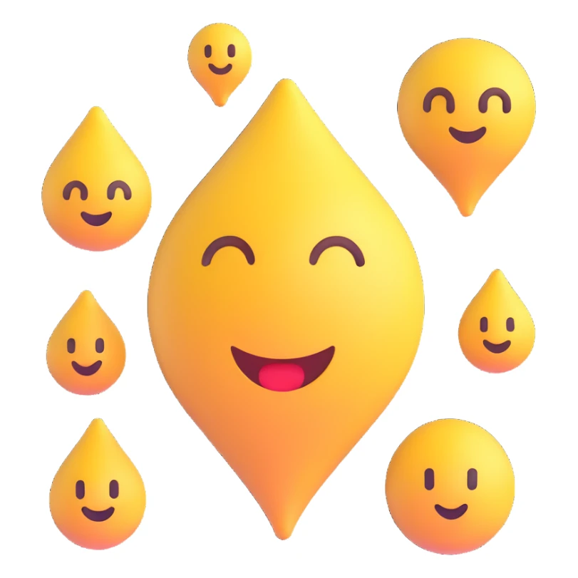 air emoji, gentle breeze, soft blue tones sticker