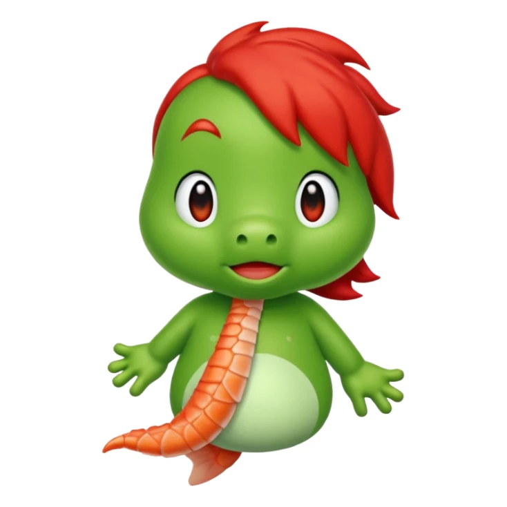 Yoshi was too cold and Scampi was too hot! sticker