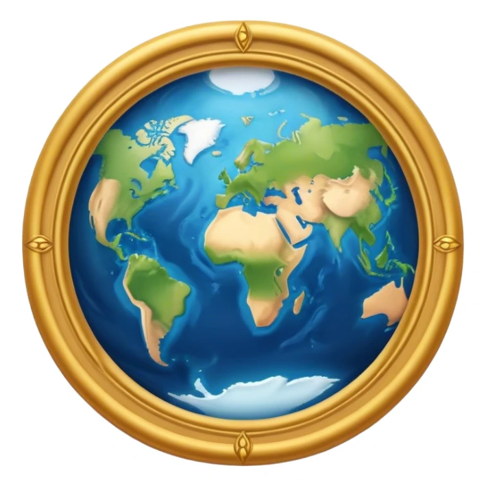 If earth had four continents sticker