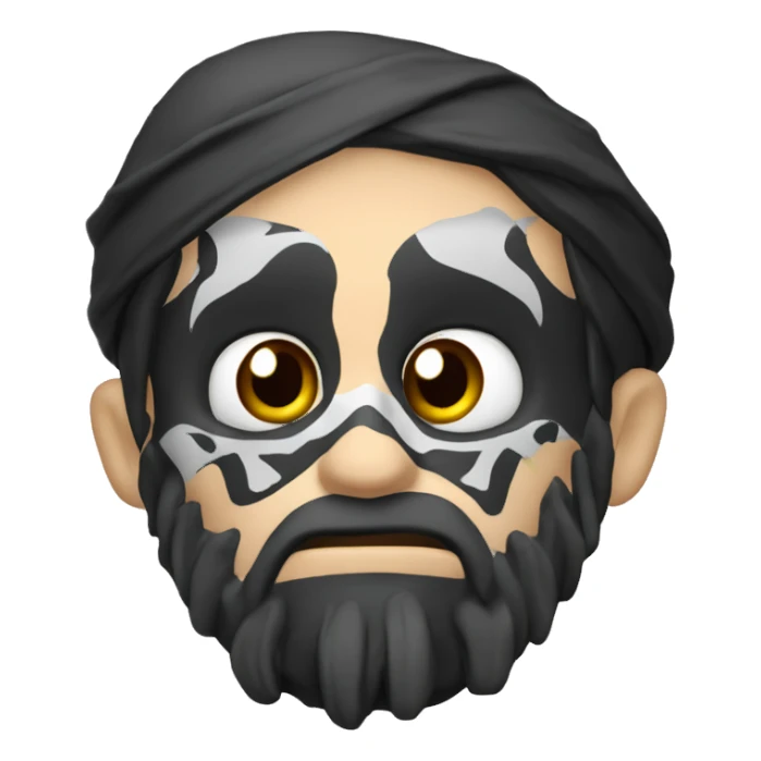 Caveira em chamas fazendo sinal de amém sticker