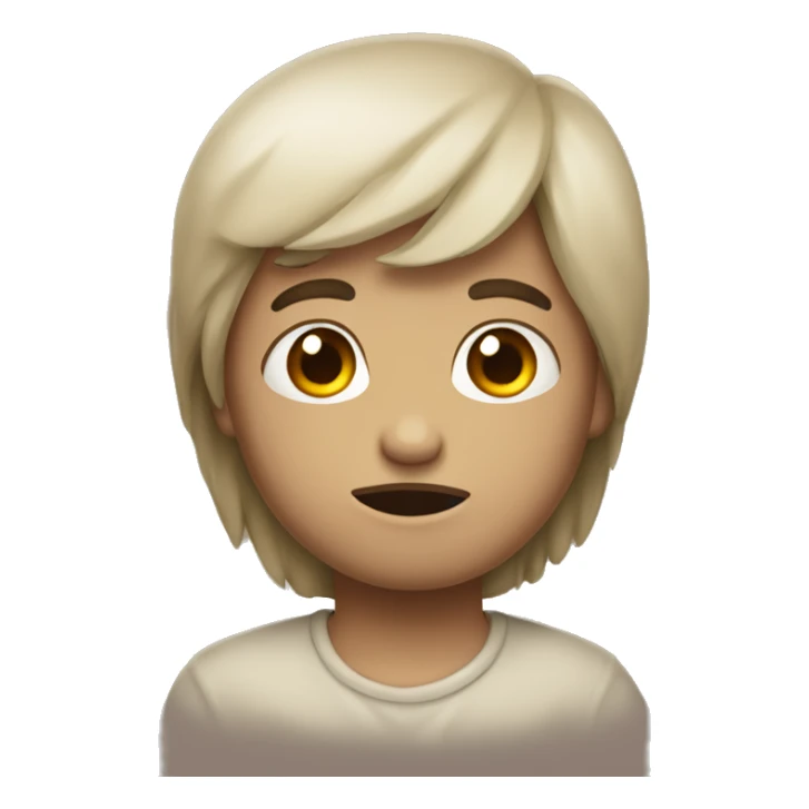 Triste emoji larme et mouchoir sticker