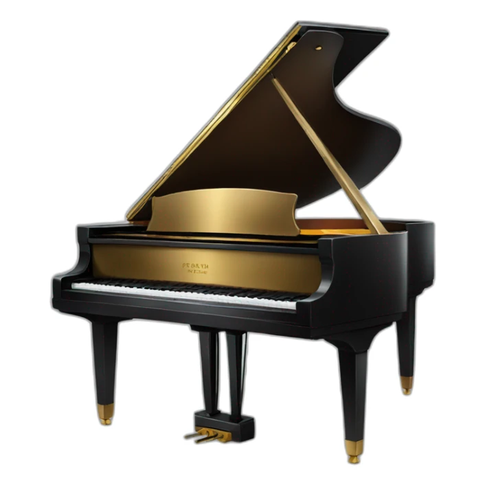 GRAND piano sticker