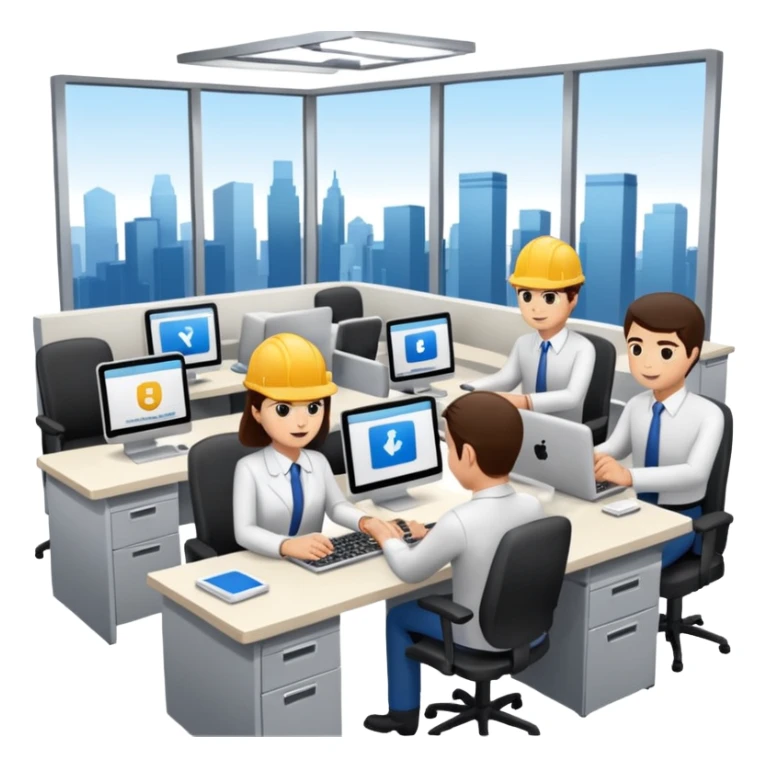 Digital Labour and an example of Agents at work in a workplace setting. sticker