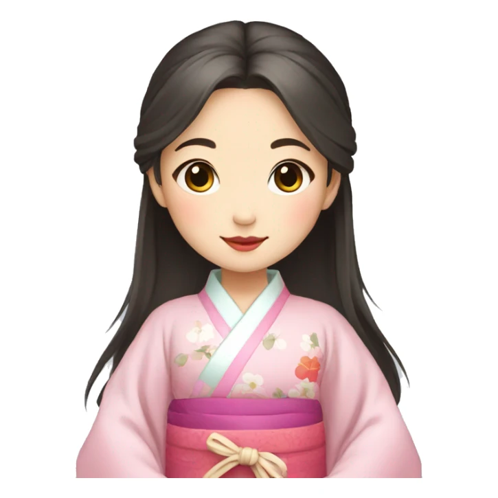 Little girl in Hanfu sticker