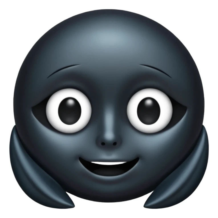 black pearl black colour solid black no eyes nose mouth  sticker