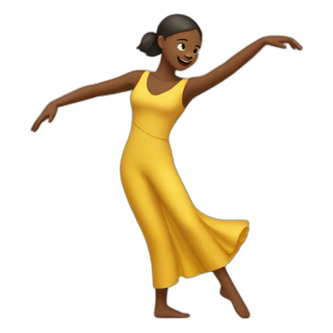 Humain fille qui danse avec une fille sticker