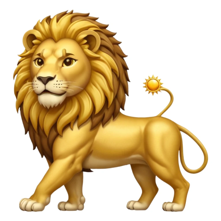 Sun and lion with map of Iran sticker