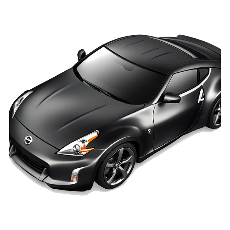 Dark grey Nissan 370Z frin cash bar sticker