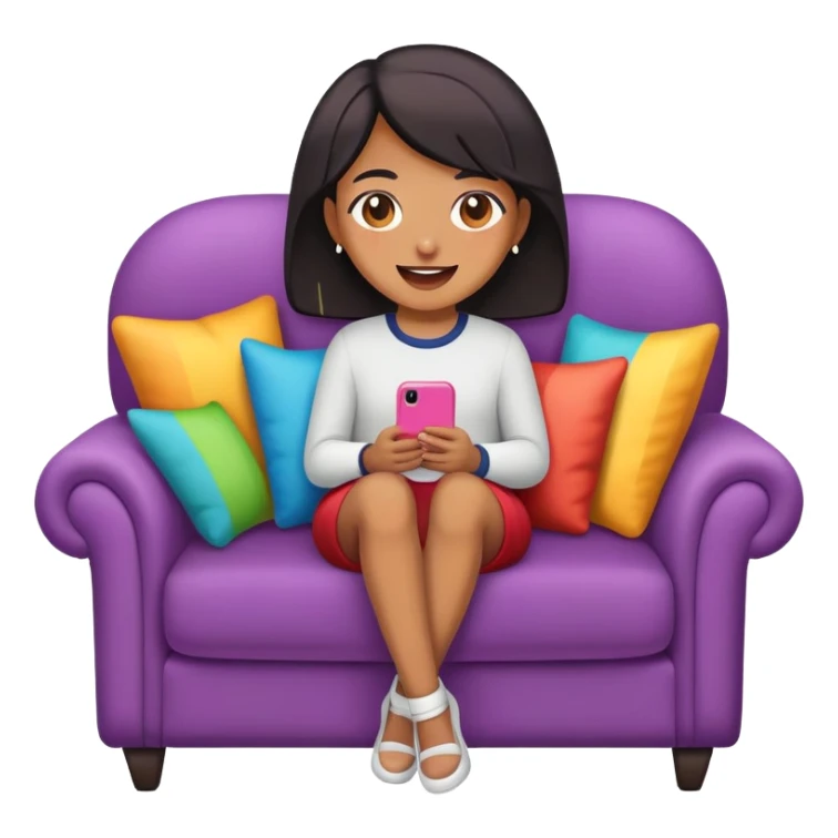 canaan bitch mixed with a bagles colors happy on the sofa sticker