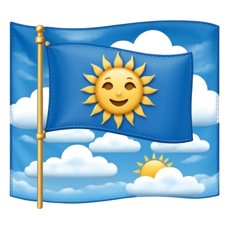 Design a rectangular emoji-style flag representing the realm of the gods sticker