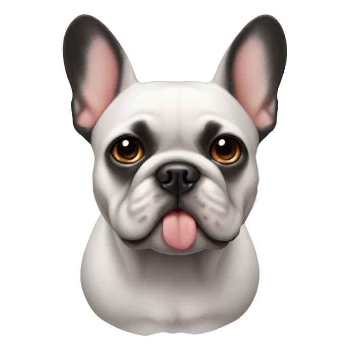 Mutlu bir french bulldog sticker