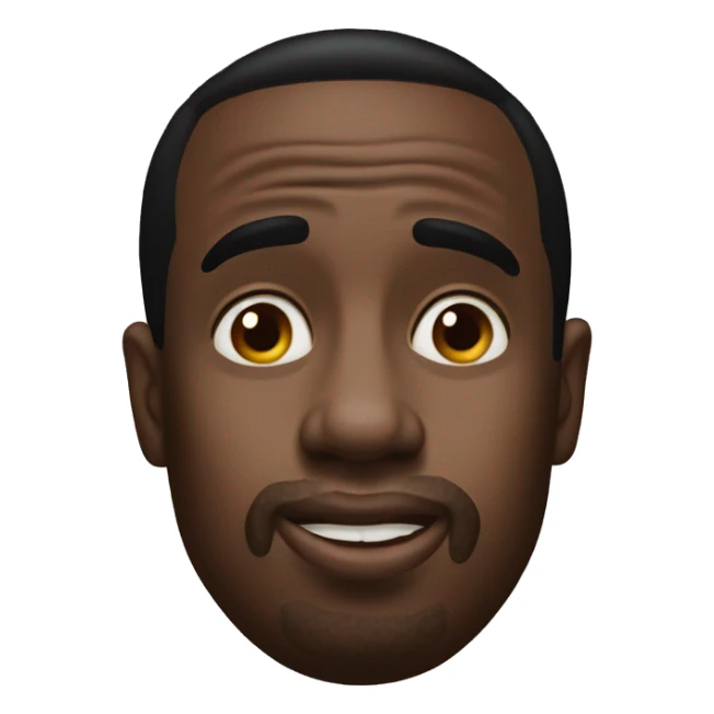 P Diddy with milk on his nose sticker