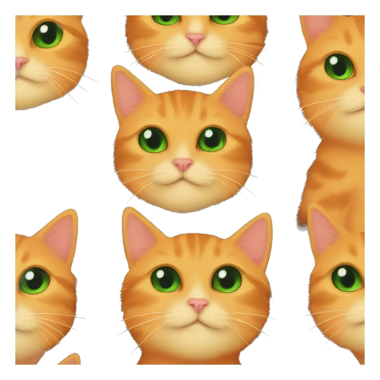 orange kitten with yellow eyes hugging a all black cat with green eyes  sticker