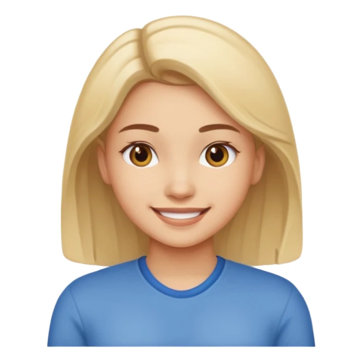 Responsibility for one's decisions and determination in the image of a smiling girl sticker