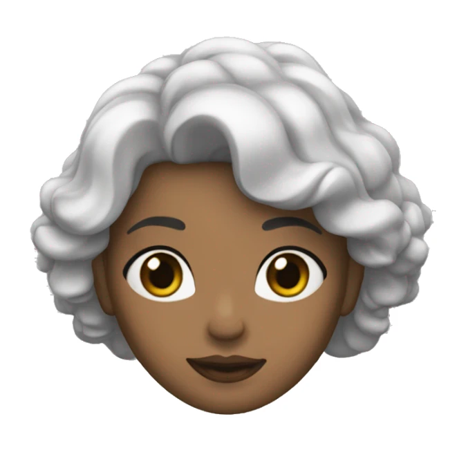 Una reina piel blanca y cabello suelto y negro  sticker