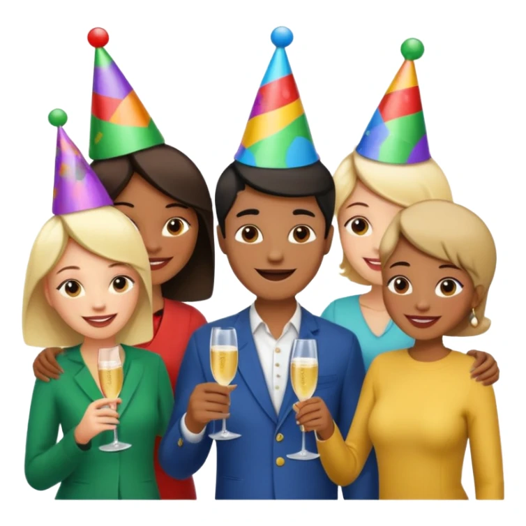 Personas reunidas charlando distendidamente sticker