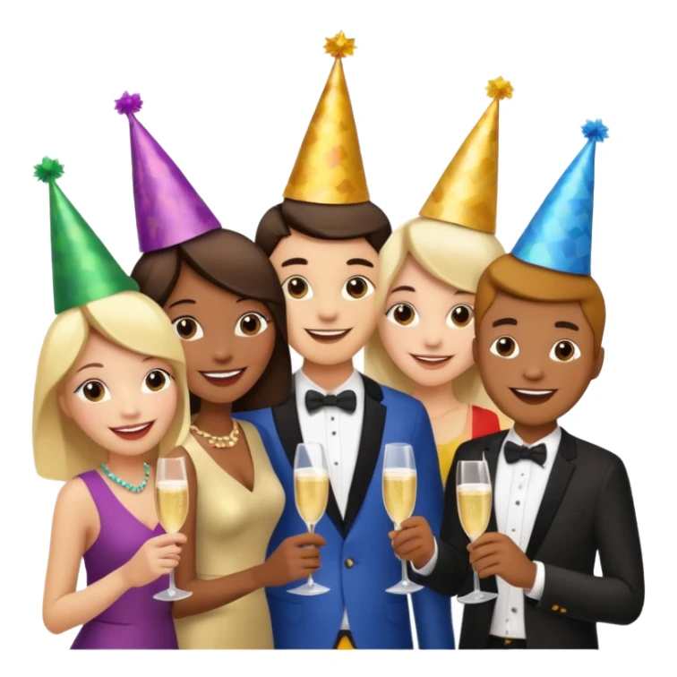 christmas party sticker