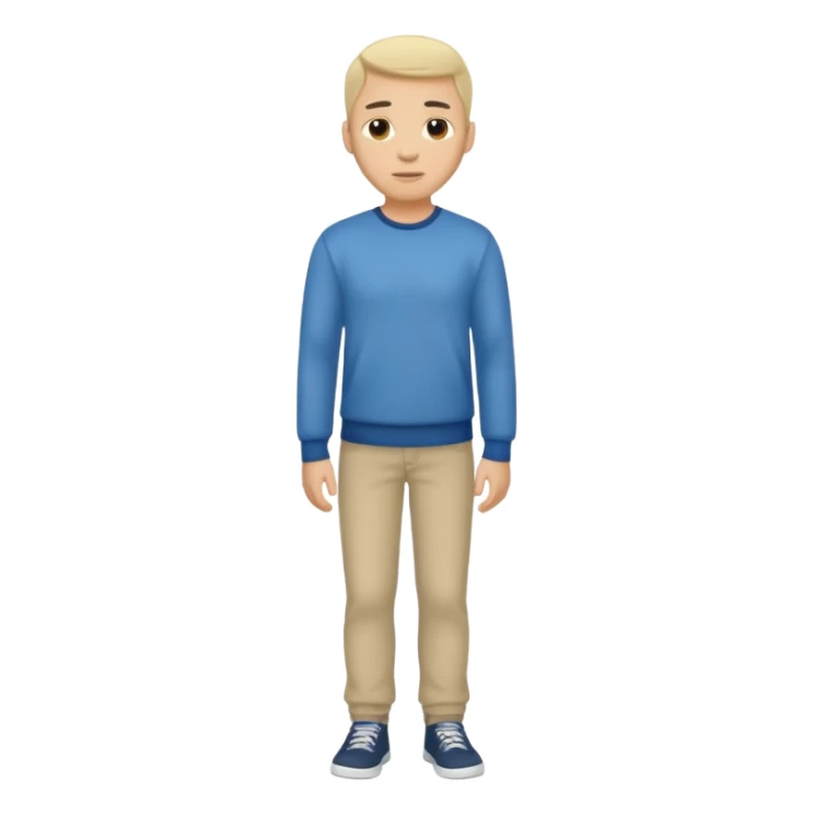 ligth man casual wear full body sticker