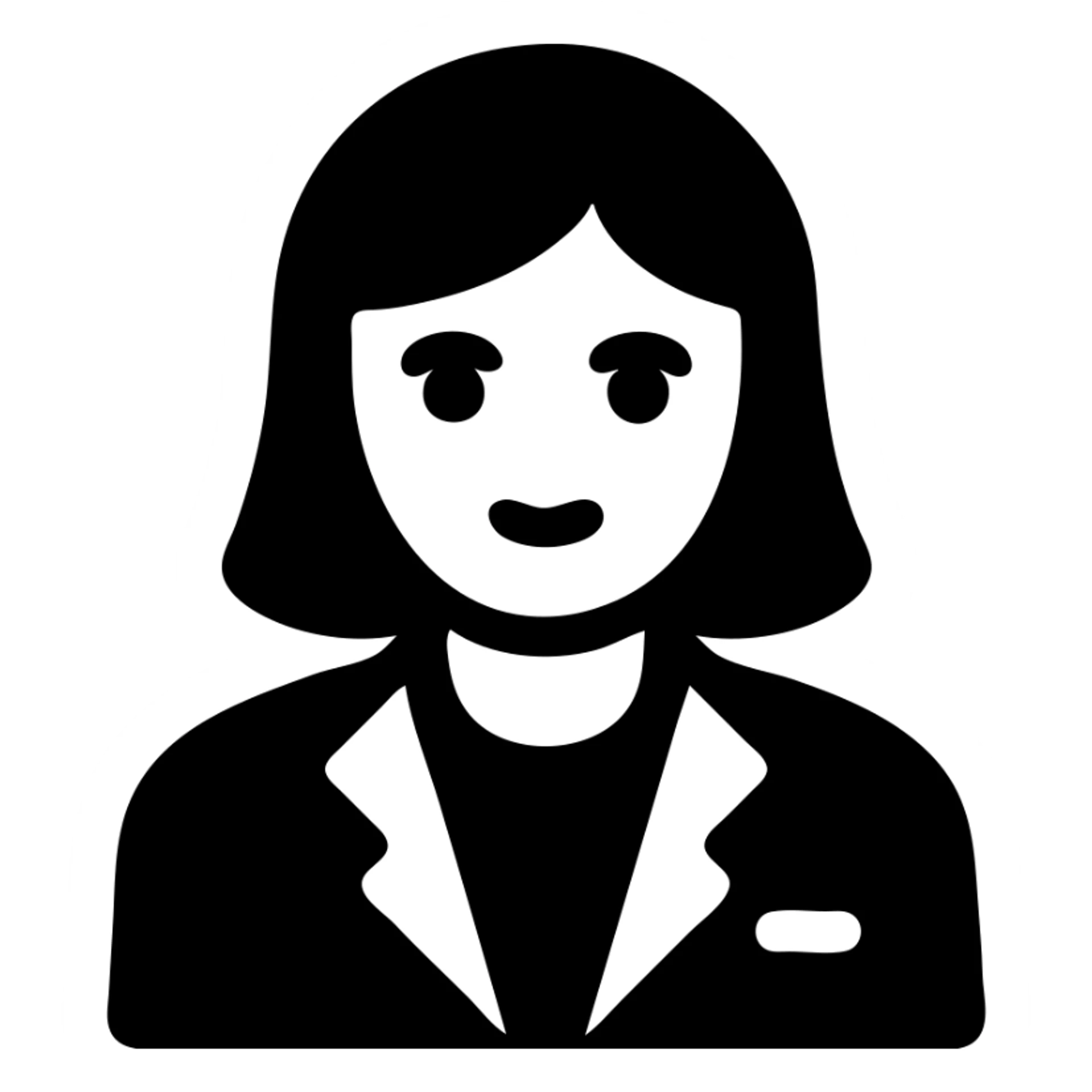 A brunette with dark green eyes in a science lab coat sticker