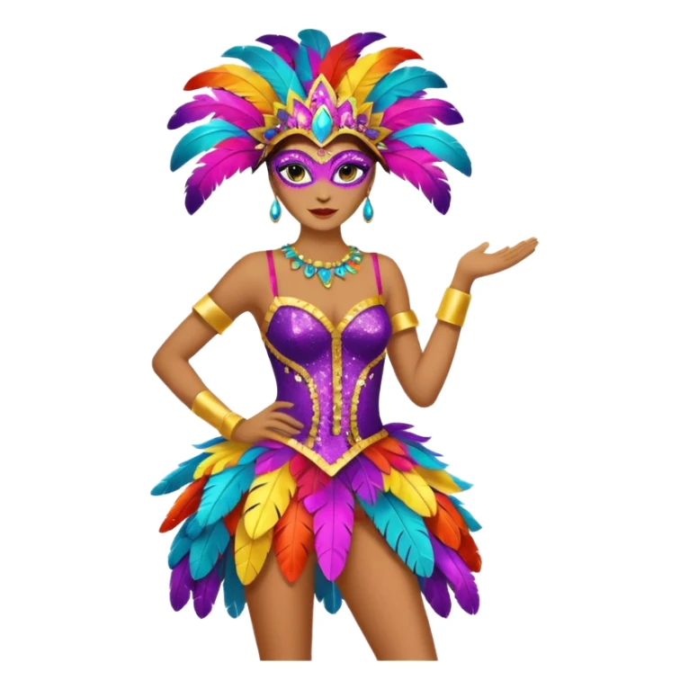 carnival costume,colorfull dress sticker