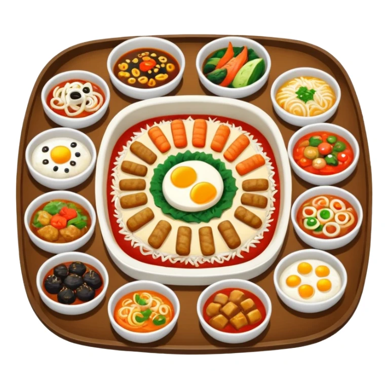 Korean foods sticker