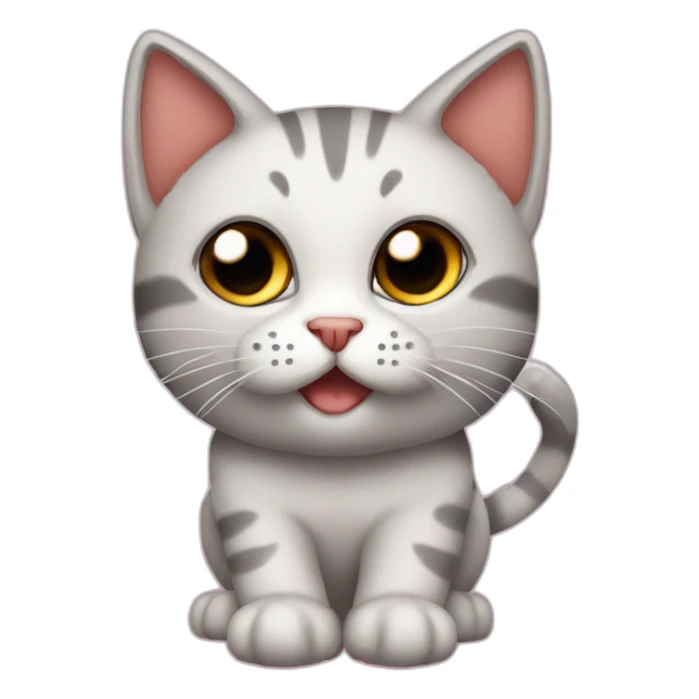 Gato super fuerte con chupete en la boca sticker