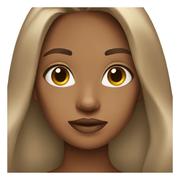 stunning girl light brown hair sticker