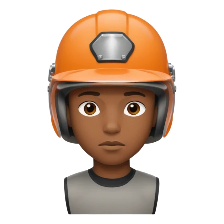 skateboarder black boy mugshot with helmet sticker