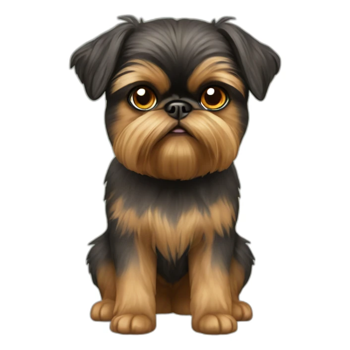 Short hair Brussels griffon dog sticker