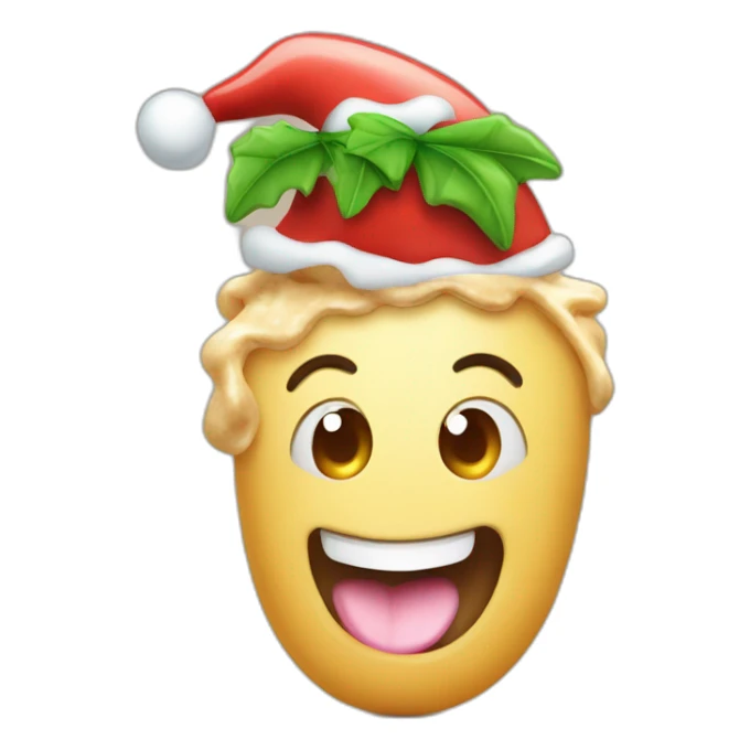 food on cristmass day sticker