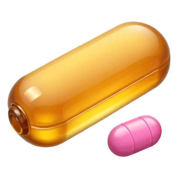 honey and a pink pill (iphone emoji styled) sticker