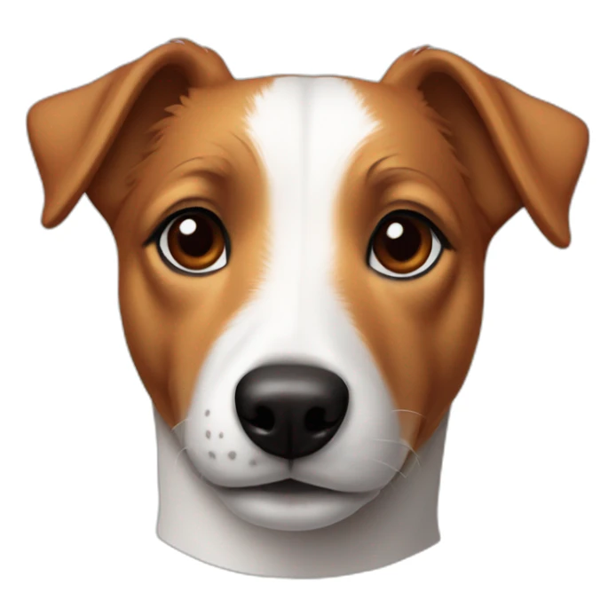 Jack Russell Dog in a red hoodie sticker