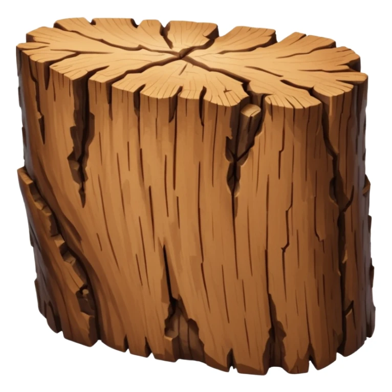brown piece of oak bark sticker