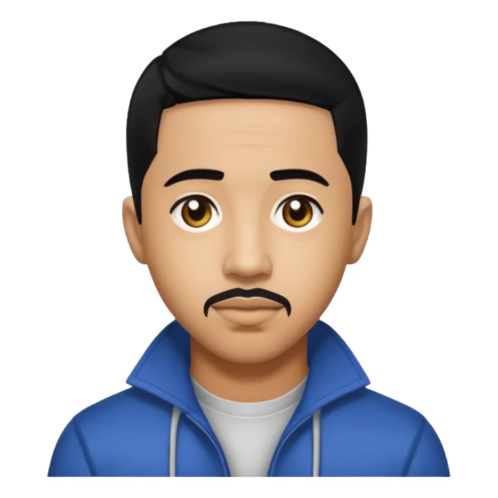 Marques Houston with black hair sticker