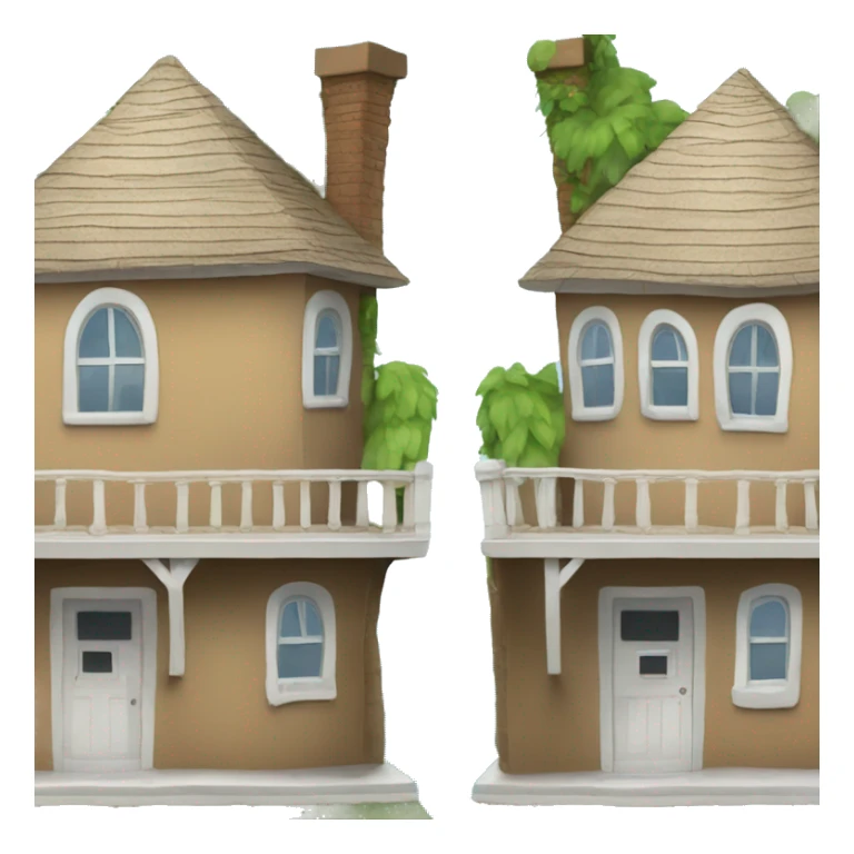 two houses next to eachother butt theyre completely separate and vacation hoes sticker