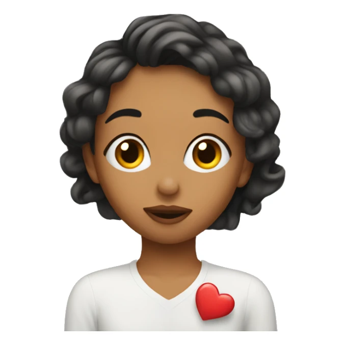 Lover Girl with kisses sticker