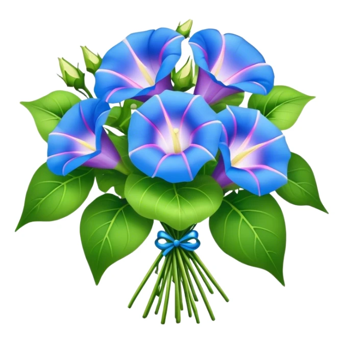 Morning Glorysuper big bouquet, leaf sticker