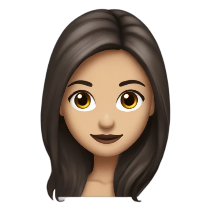 Elena gilbert vampire diares with  long hair by Nina dobrev sticker