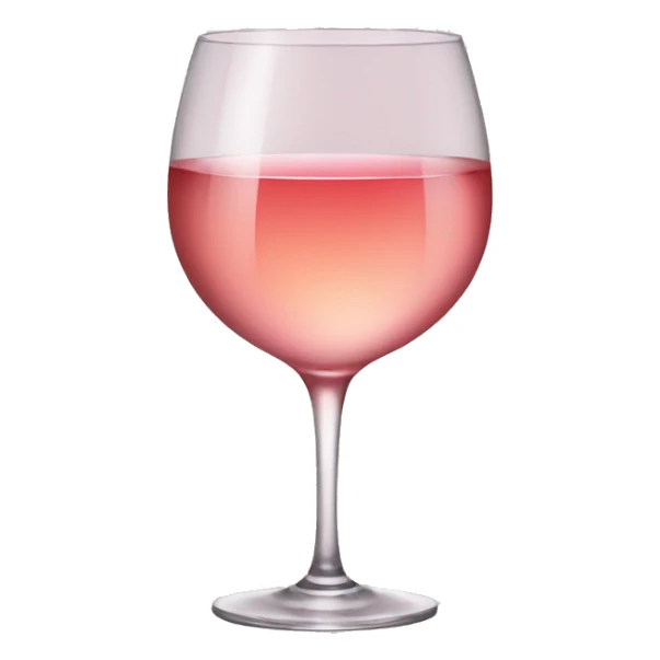 Glass of rosé wine sticker