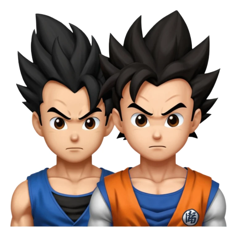 Gokú besando a Vegeta sticker