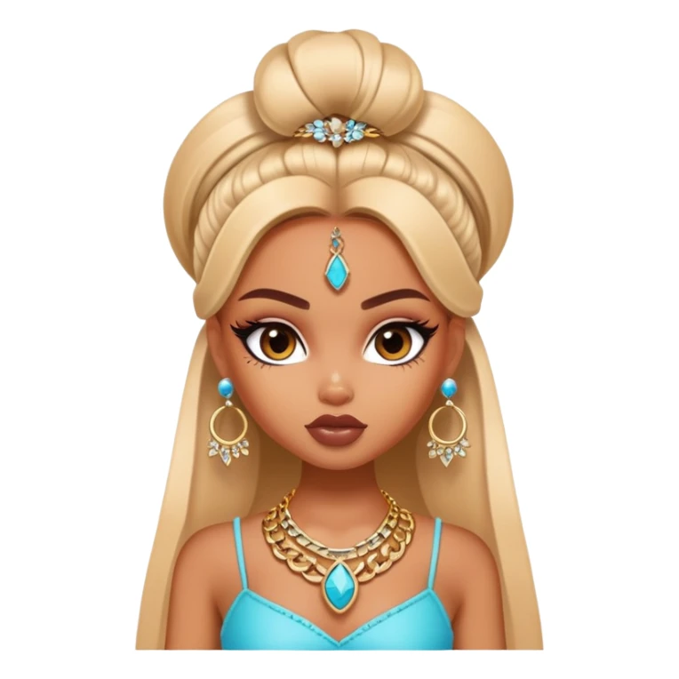 pretty bratz baddie, cool jewelry sticker