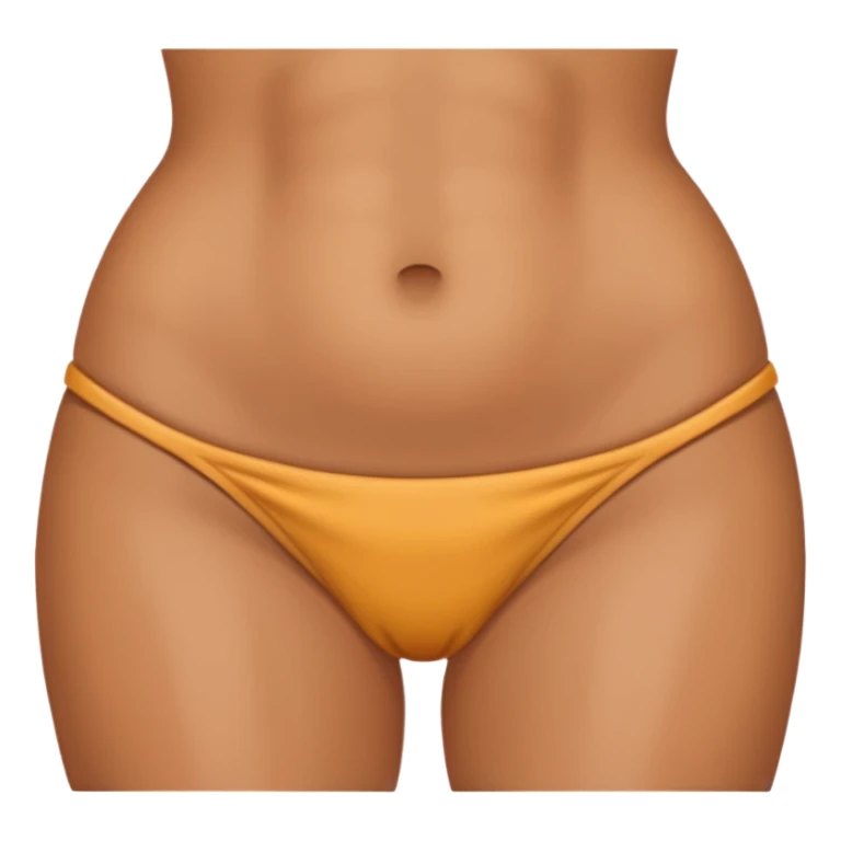 female abdomen sticker