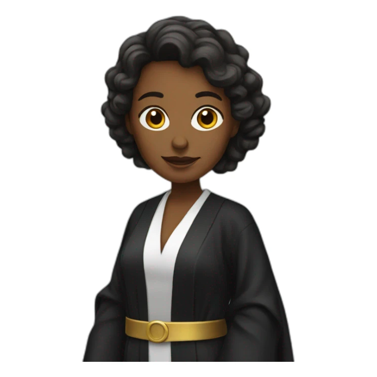 woman lawyer Wearing a robe sticker
