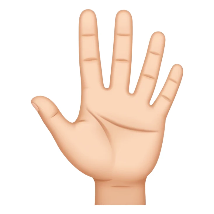 Hand sign in the shape of the letters HK as sticker