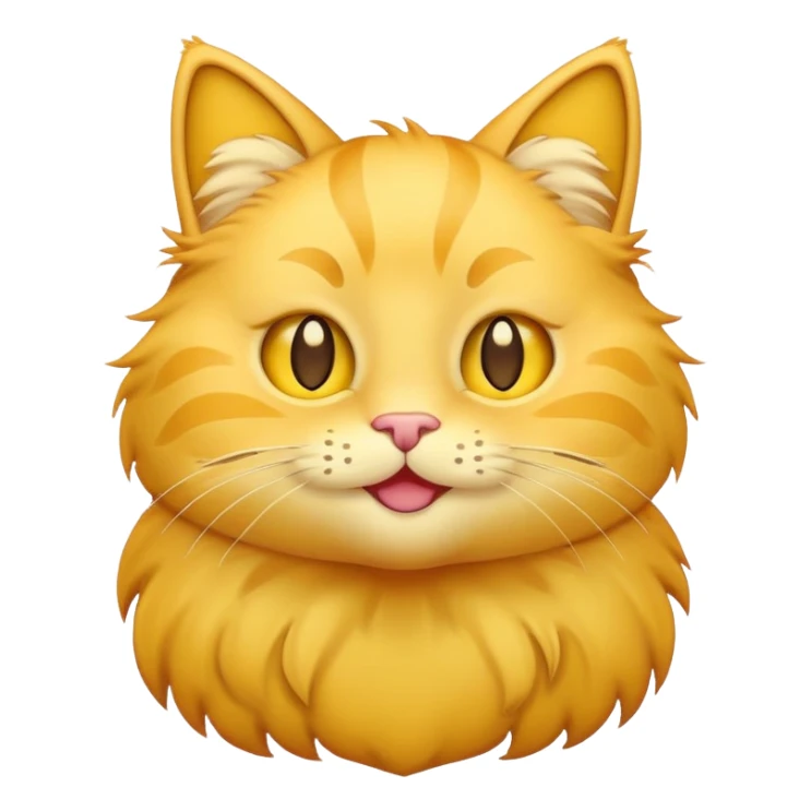 Yellow cat emoji with star eyes sticker