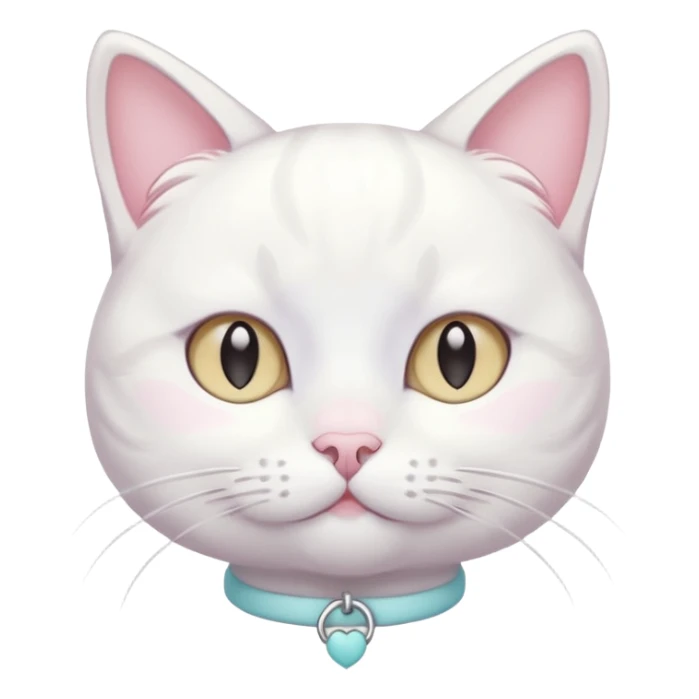  harajuku pastel yume kawaii japanese white cat sticker