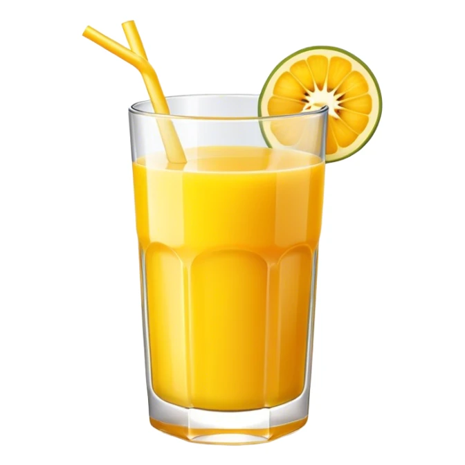 Maracuja juice in a glass sticker