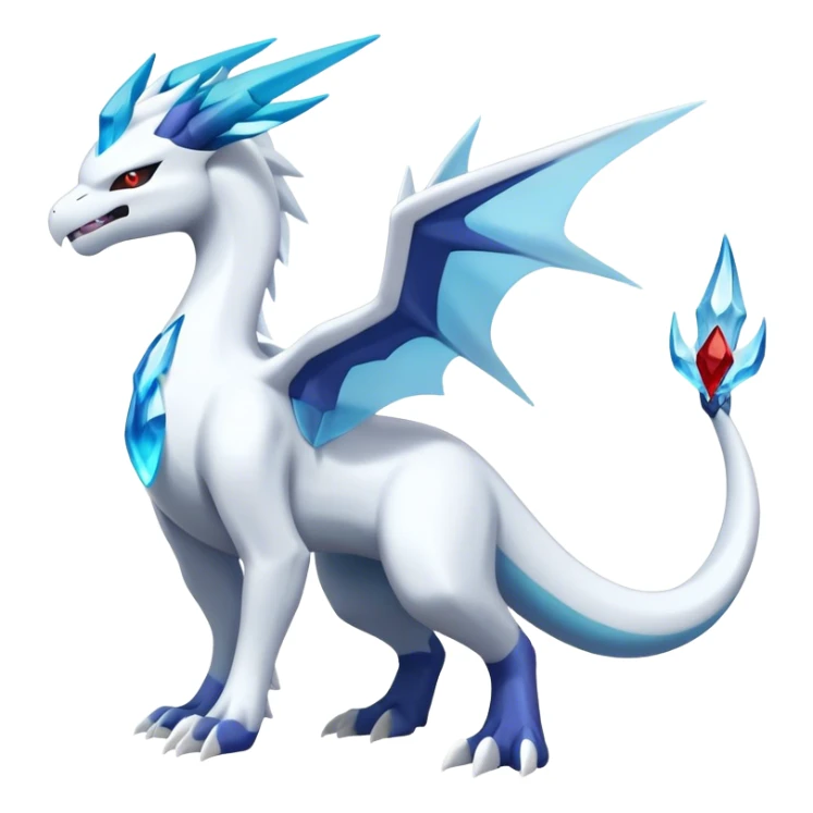 Kyurem-reshiram-Lugia-suicune-glaceon-hybrid, full body sticker
