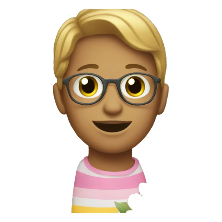 morning in the children garden  sticker